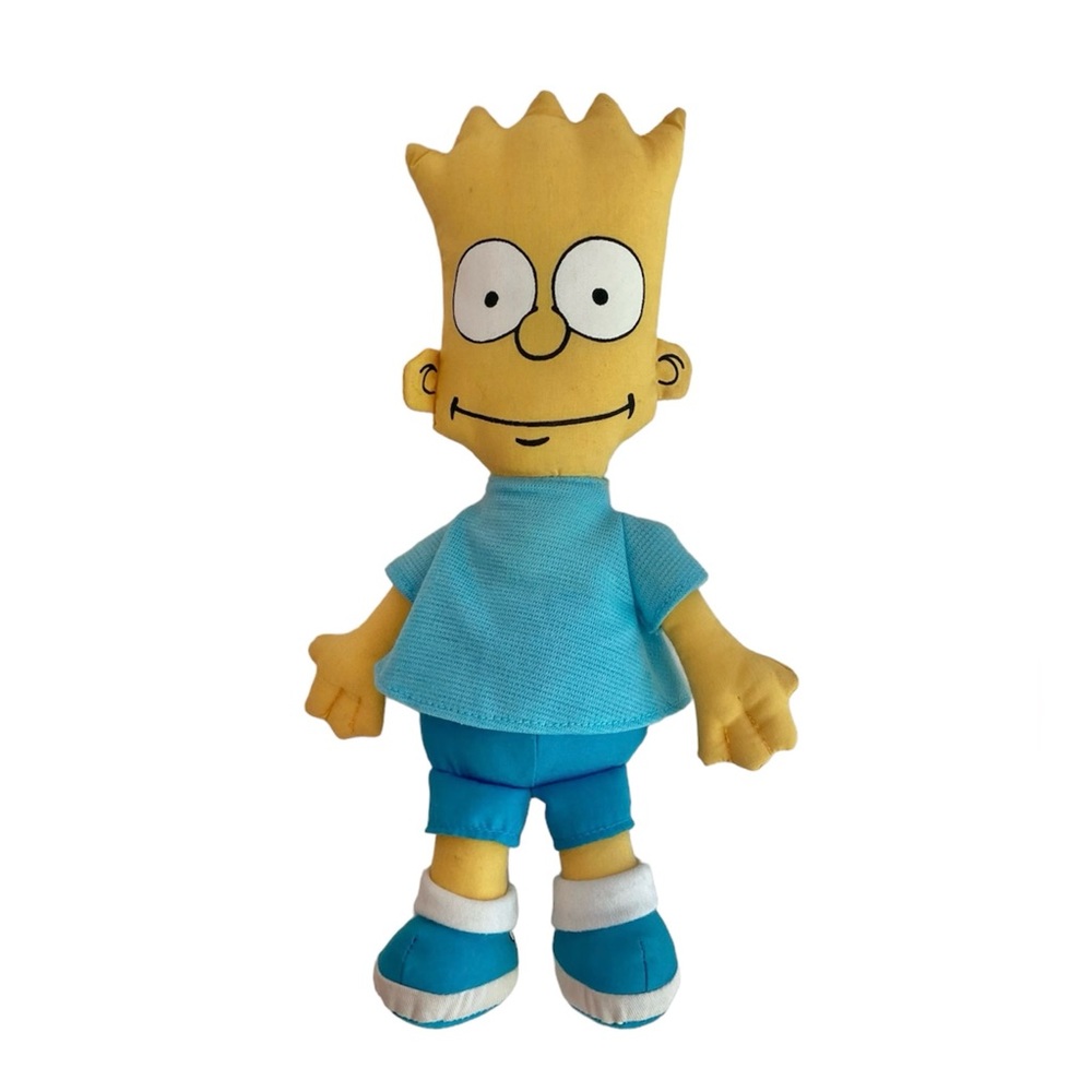 Vintage 1990 Bart Simpson Plush Rag Doll Plush Toy Dan Dee Matt Groening